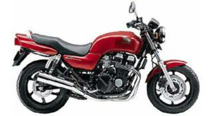 1999 Honda CB750 rental motorcycle used for guided tours in Fuerteventura, Canary Islands.