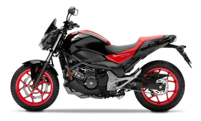 Honda NC750S rental motorcycle used for guided motorcycle tours in Fuerteventura, Canary Islands.